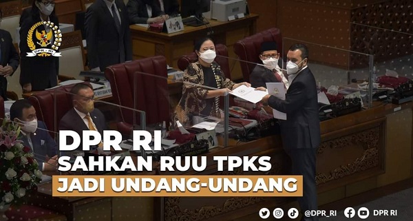 DPR Sahkan RUU TP Kekerasan Seksual Jadi UU, Hadiah Bagi Perempuan ...